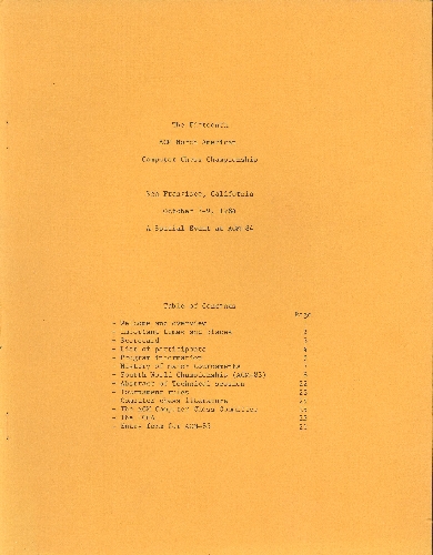 The Fifteenth ACM Computer Chess Championship